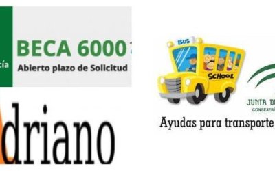 Convocadas las Becas 6000, Becas Adriano y Ayudas al transporte escolar